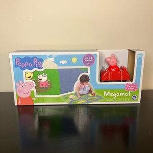 Peppa Pig Megamat Peppa Figure Red Car Toy Gift Play Set with Racer 31" x 27.5"
